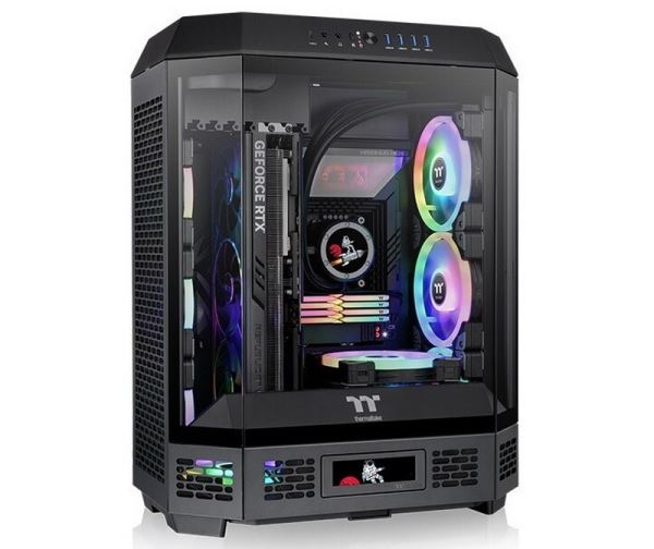 Thermaltake представила The Tower 600 — компактный, но вместительный корпус с поддержкой материнских плат с разъёмами на изнанке