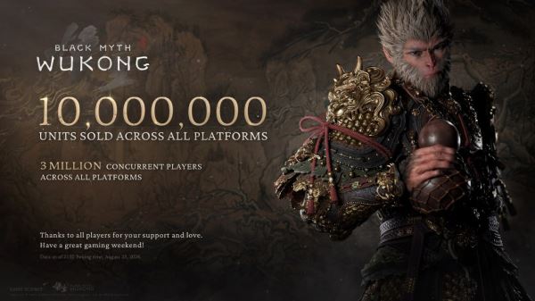 Официально: продажи Black Myth: Wukong превысили 10 млн копий