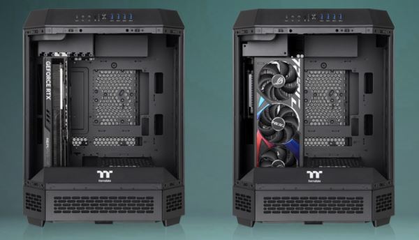 Thermaltake представила The Tower 600 — компактный, но вместительный корпус с поддержкой материнских плат с разъёмами на изнанке