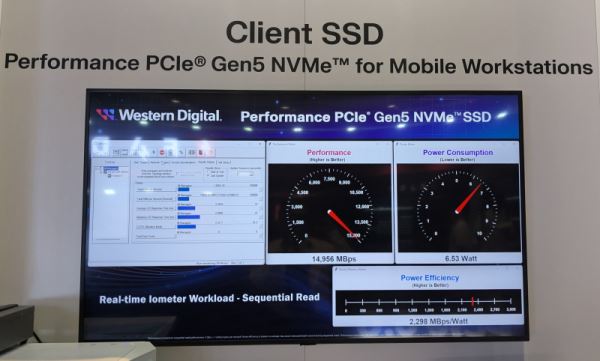 Western Digital выпустит PCIe 5.0 SSD со скоростью до 15 Гбайт/с и низким нагревом