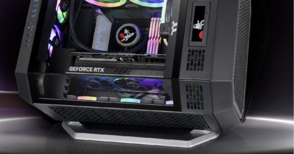 Thermaltake представила The Tower 600 — компактный, но вместительный корпус с поддержкой материнских плат с разъёмами на изнанке